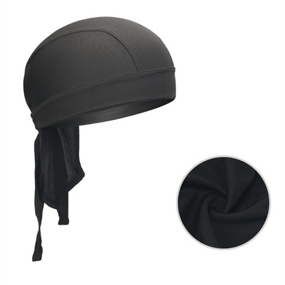 Breathable & Durable Mesh Pirate Bandana Hat - Lightweight, Stylish Vintage Hijab for Cycling, Sports & Hip Hop Fashion
