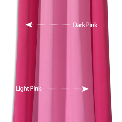 1pc Stylish Double Color Block Blackout Curtains for Living Room and Bedroom - Perfect for Room Decor and Home Decor