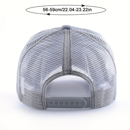 Men's Summer Breathable Sports Peaked Cap Outdoor Casual Embroidery Animal Baseball Cap  Hip-hop Sun Hat For Men And Women