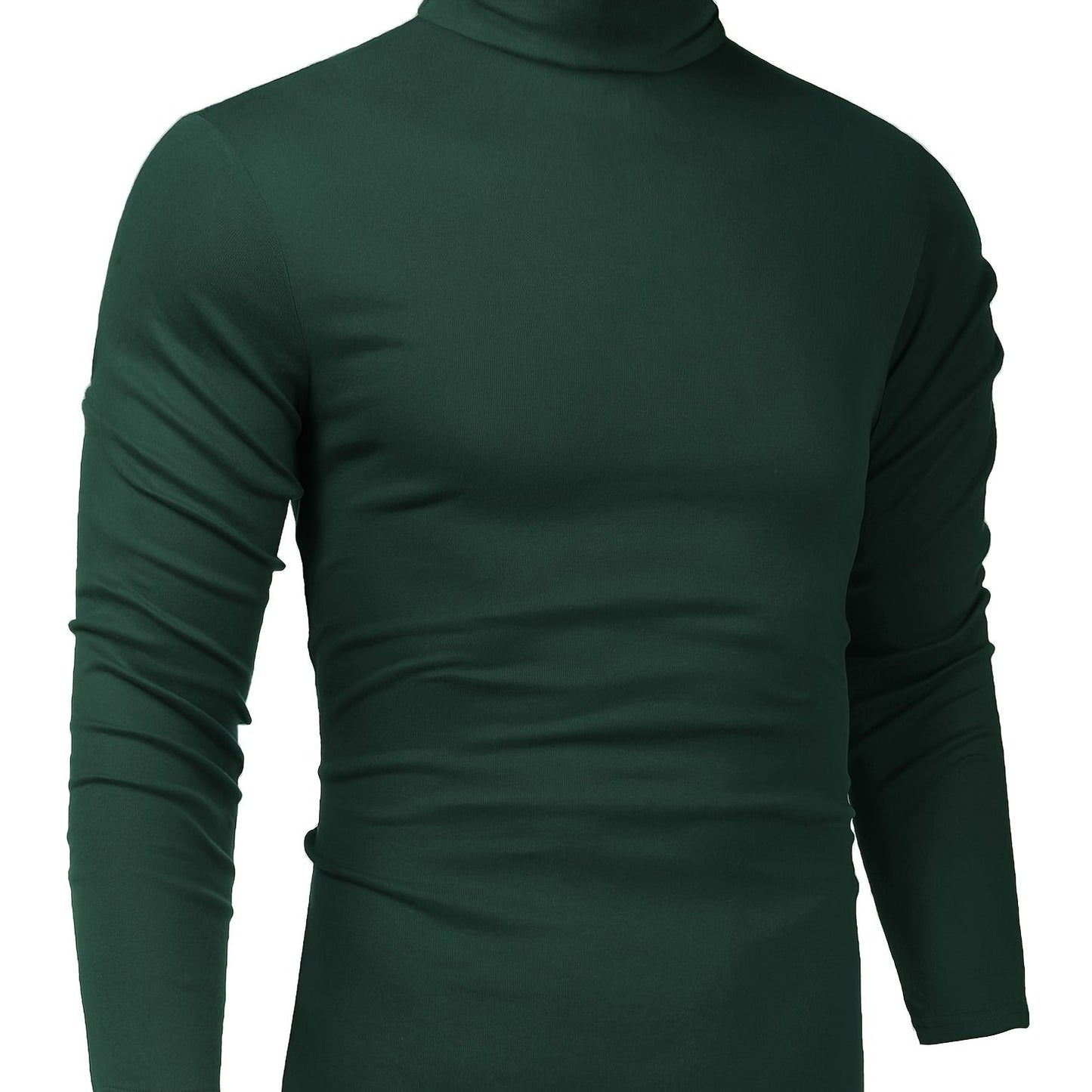 Men's Stylish Knitted Turtleneck Pullover Sweater - Soft, Lightweight, Slim Fit, Casual, Breathable, Versatile, Easy Care - Perfect for Daily Wear, Outdoor Activities, and Layering