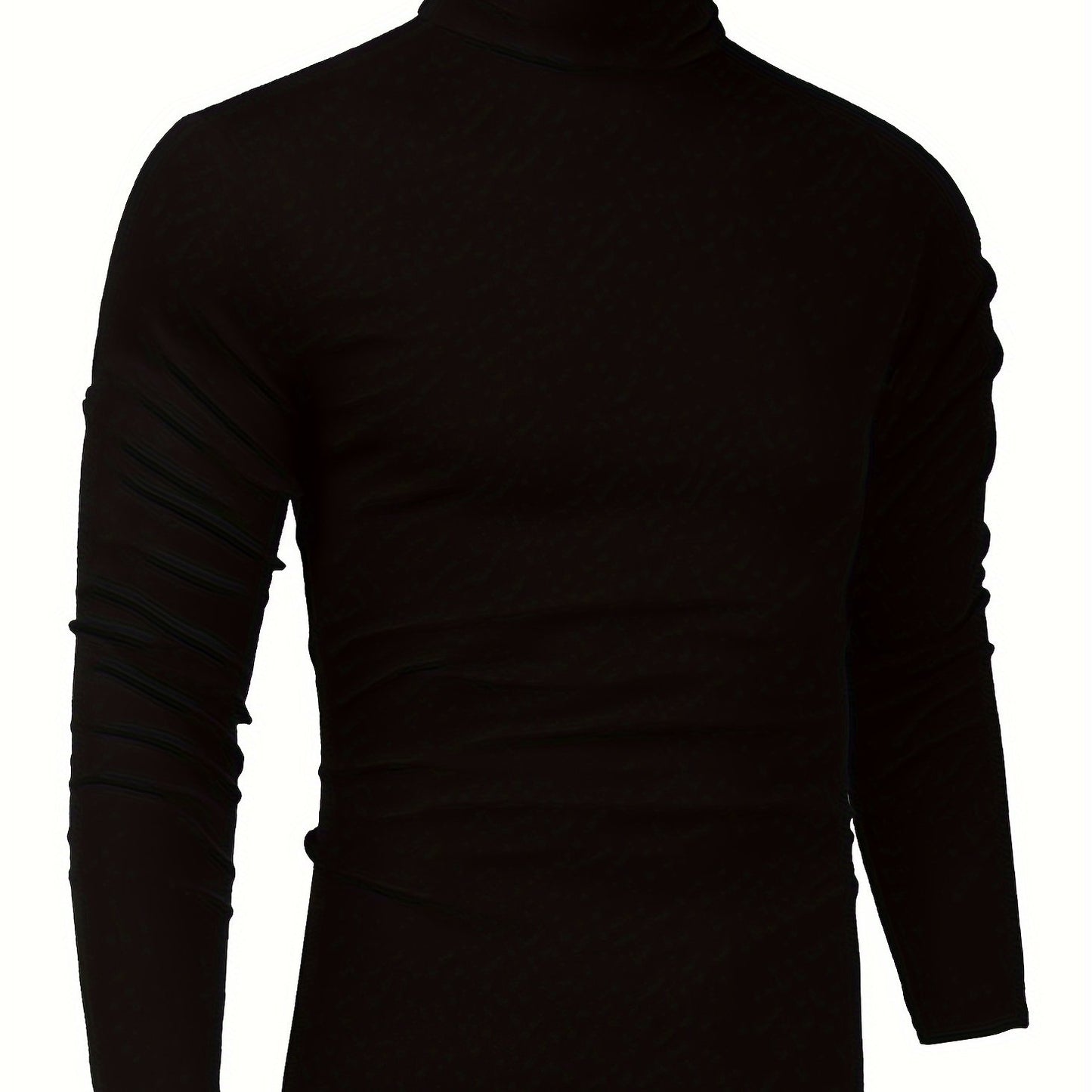 Men's Stylish Knitted Turtleneck Pullover Sweater - Soft, Lightweight, Slim Fit, Casual, Breathable, Versatile, Easy Care - Perfect for Daily Wear, Outdoor Activities, and Layering