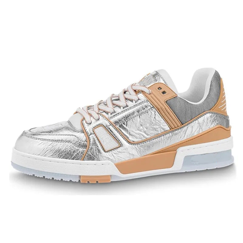 Designer Trainer Sneakers Mens Womens Shoe Casual Shoes Fashion Low Top Shoe Platform Leather Rubber Sloe Outdoor Shoes 36-45