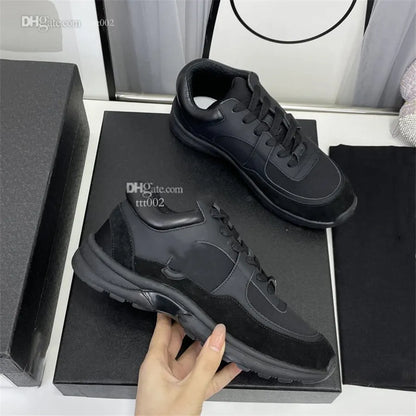 Shoes Running Designer Channel Sneakers Women Luxury Lace-up Sports Classic Sneaker Woman Ccity