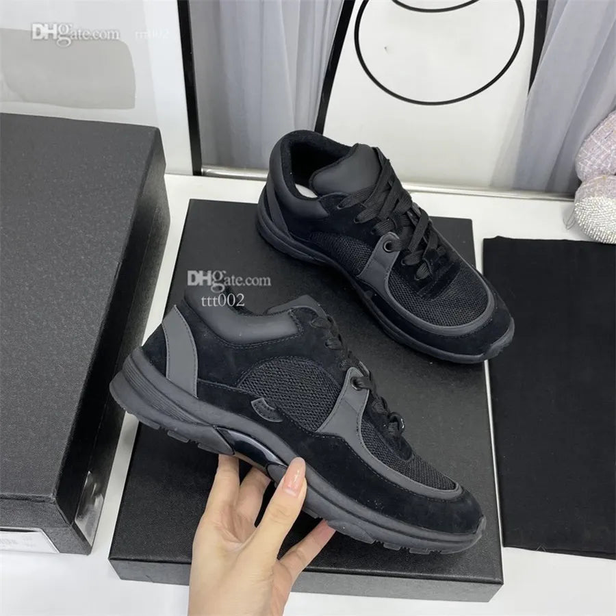 Shoes Running Designer Channel Sneakers Women Luxury Lace-up Sports Classic Sneaker Woman Ccity
