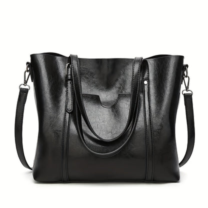 Retro Glamour Tote Bag for Women - Fashionable Vintage Style with Large Capacity, Durable Shoulder Bag Perfect for Work and Everyday Luxury