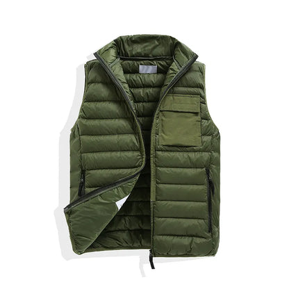 Vests Mens and women's No hat Sleeveless Jacket Cotton-Padded Autumn Winter Casual Coats Male Waistcoat bodywarmer down vest